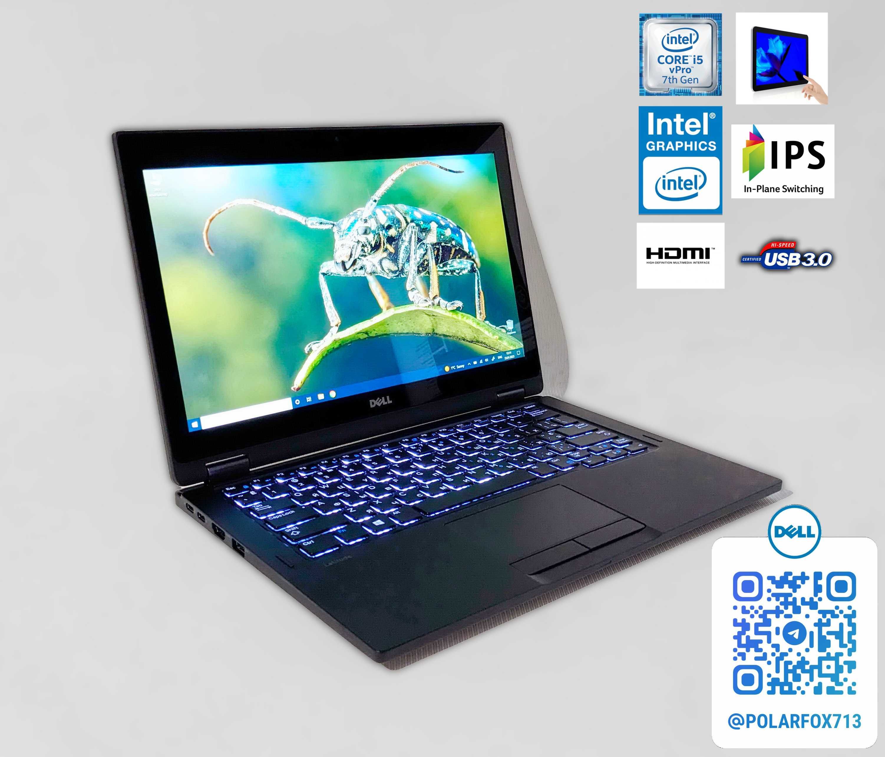 Dell Latitude 5289 2 in 1 i5/3.5GHz/IPS_TCH/8G_RAM/512GB_SSD/Webca