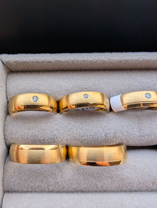 Alianças clássicas 4/6mm ouro laminado