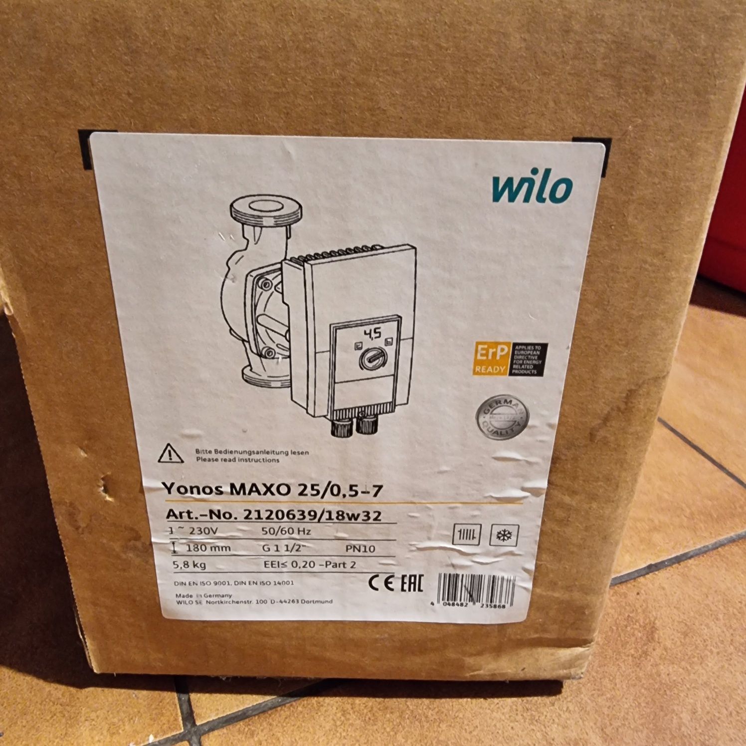 Pompa Wilo Yonos MAXO 25/0,5-7