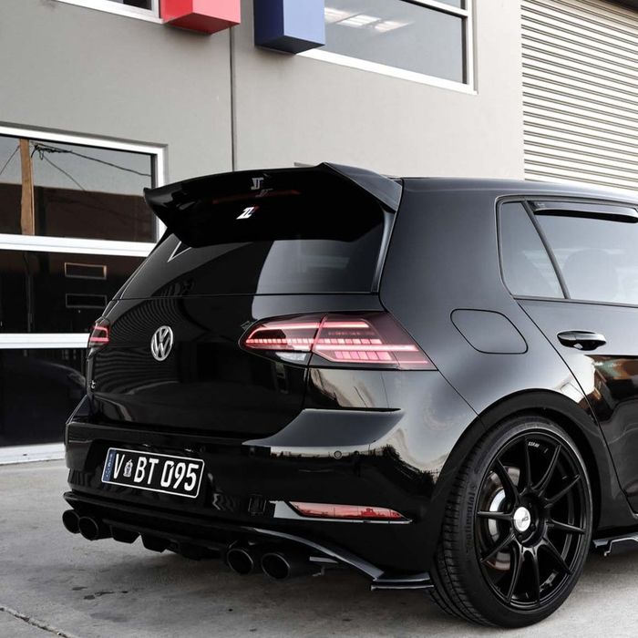GOLF 7-7,5 GTI R GTD Lotka Spoiler Dokładka Tylna Czarny Połysk