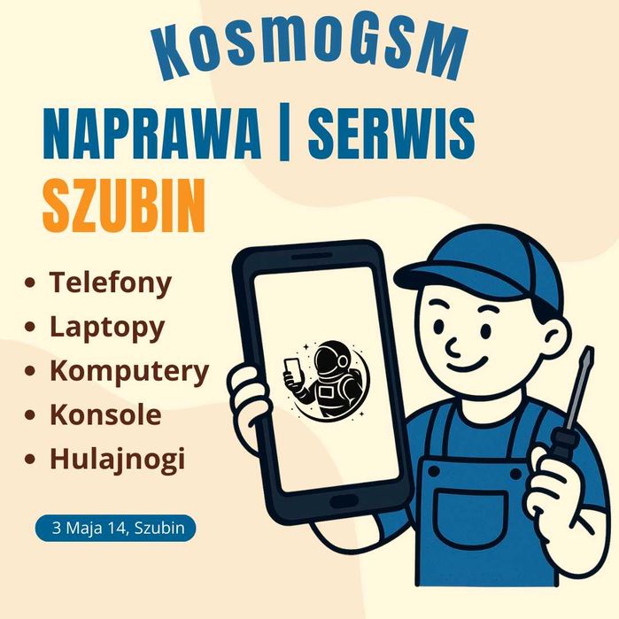 Naprawa Telefonów | Laptopów | Konsol |Hulajnóg - SZUBIN