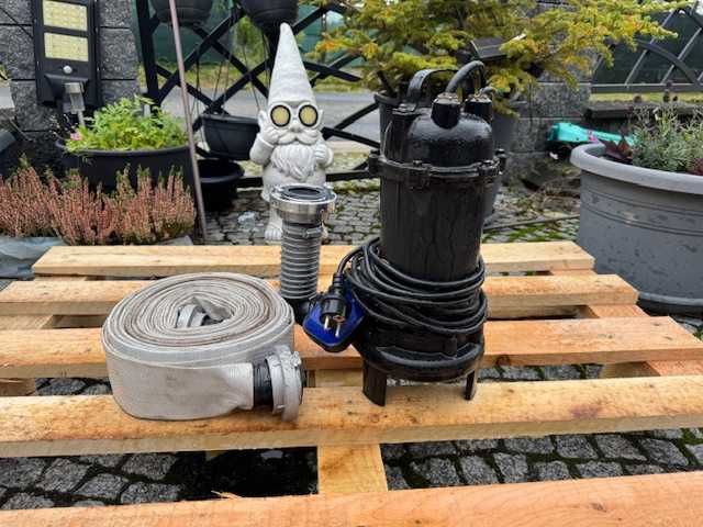 Pompa do wody 750 W z nożem tnącym + wąż 20 m