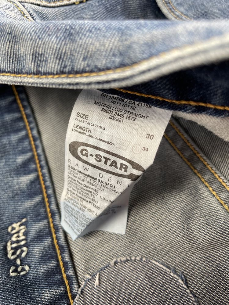 G-Star 30 34 spodnie Morris jeansy diesel levis