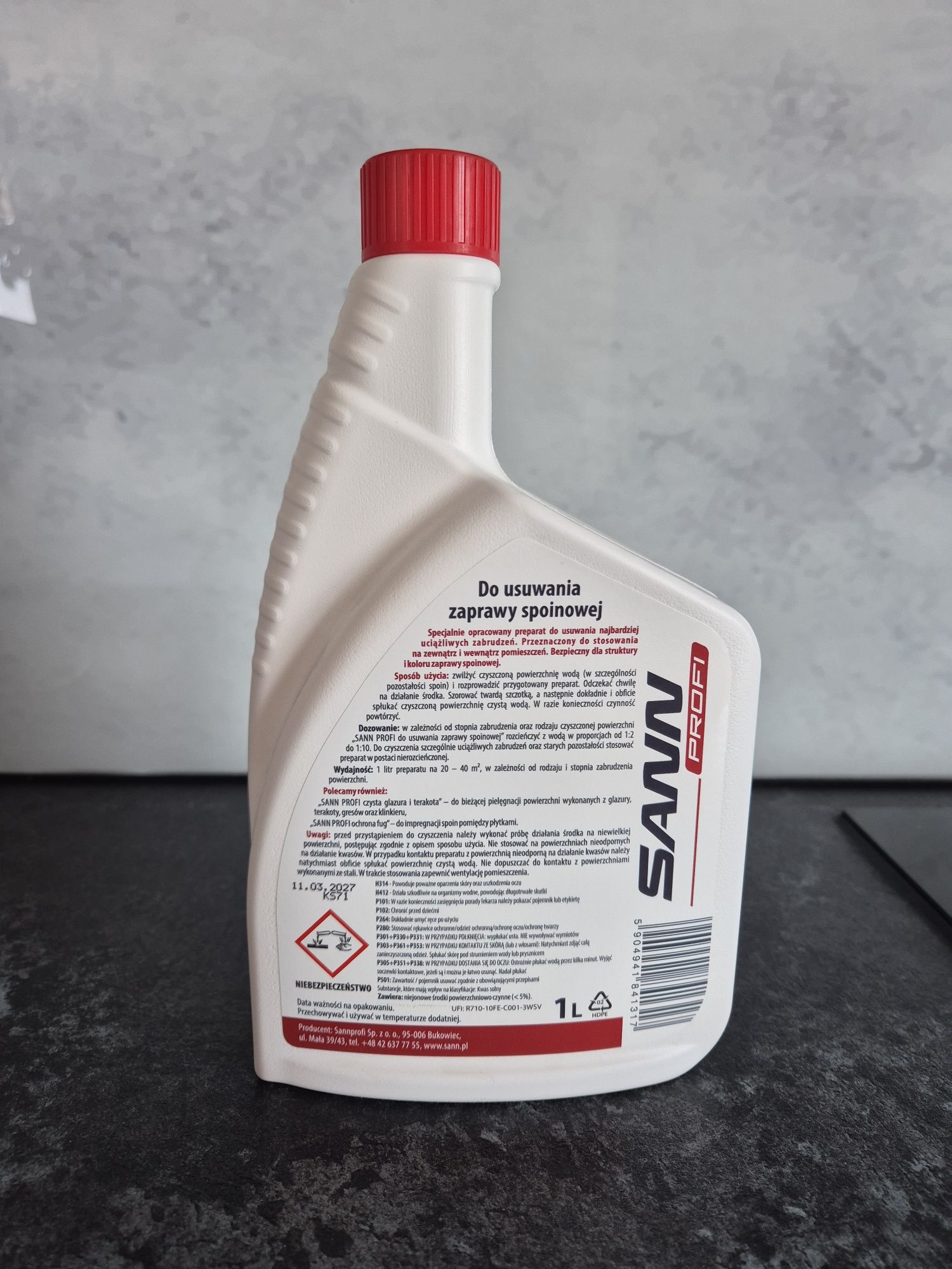 Sann Profi czyste fugi płyn do fug zaprawy spoinowe 1l