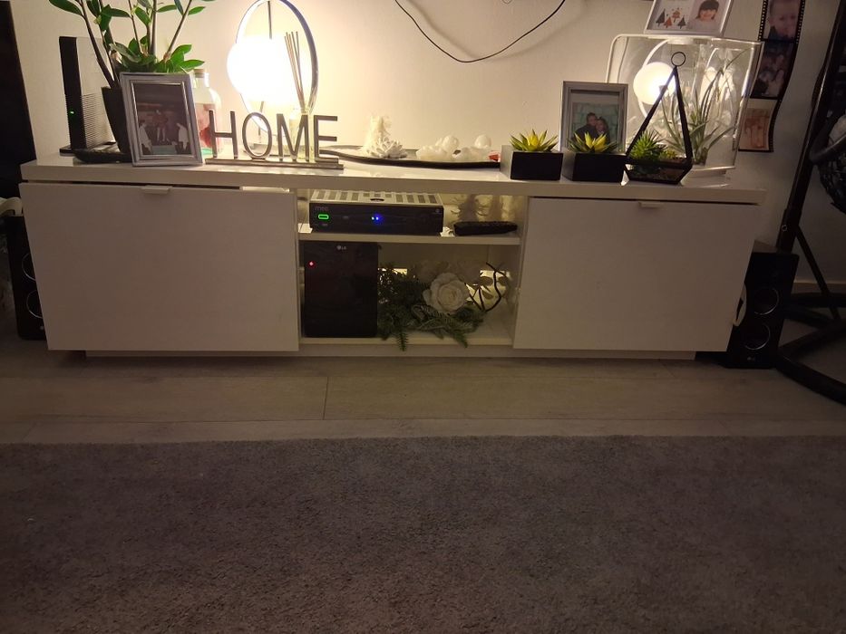 Movel de tv lacado branco