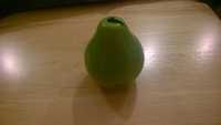 Pojemnik plastikowy zielony gruszka sztuczny owoc sztuczne owoce
