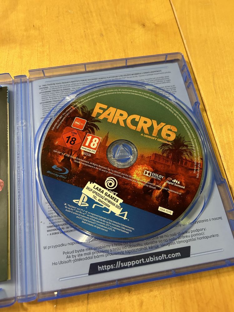 Far Cry 6 ps4 używana stan plyty bardzo dobry