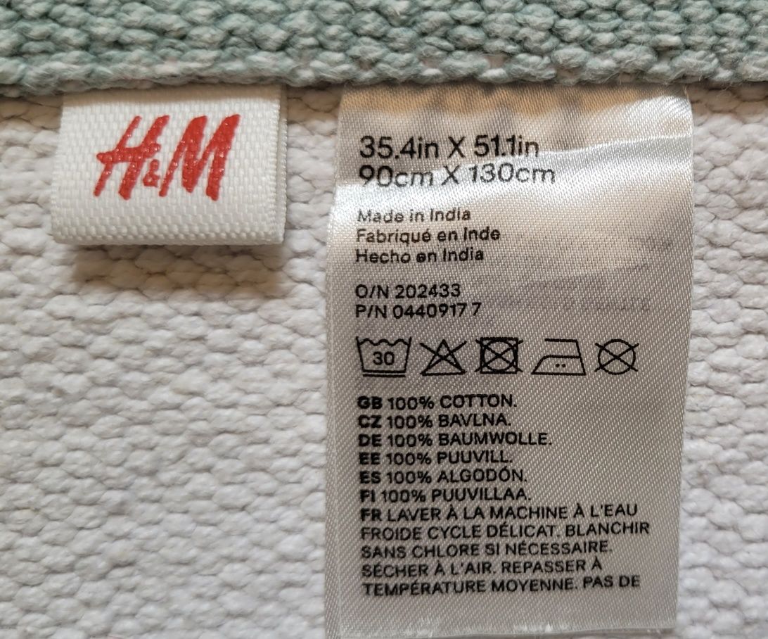 Chodnik dziecięcy H&M HM bawełna 90x130cm