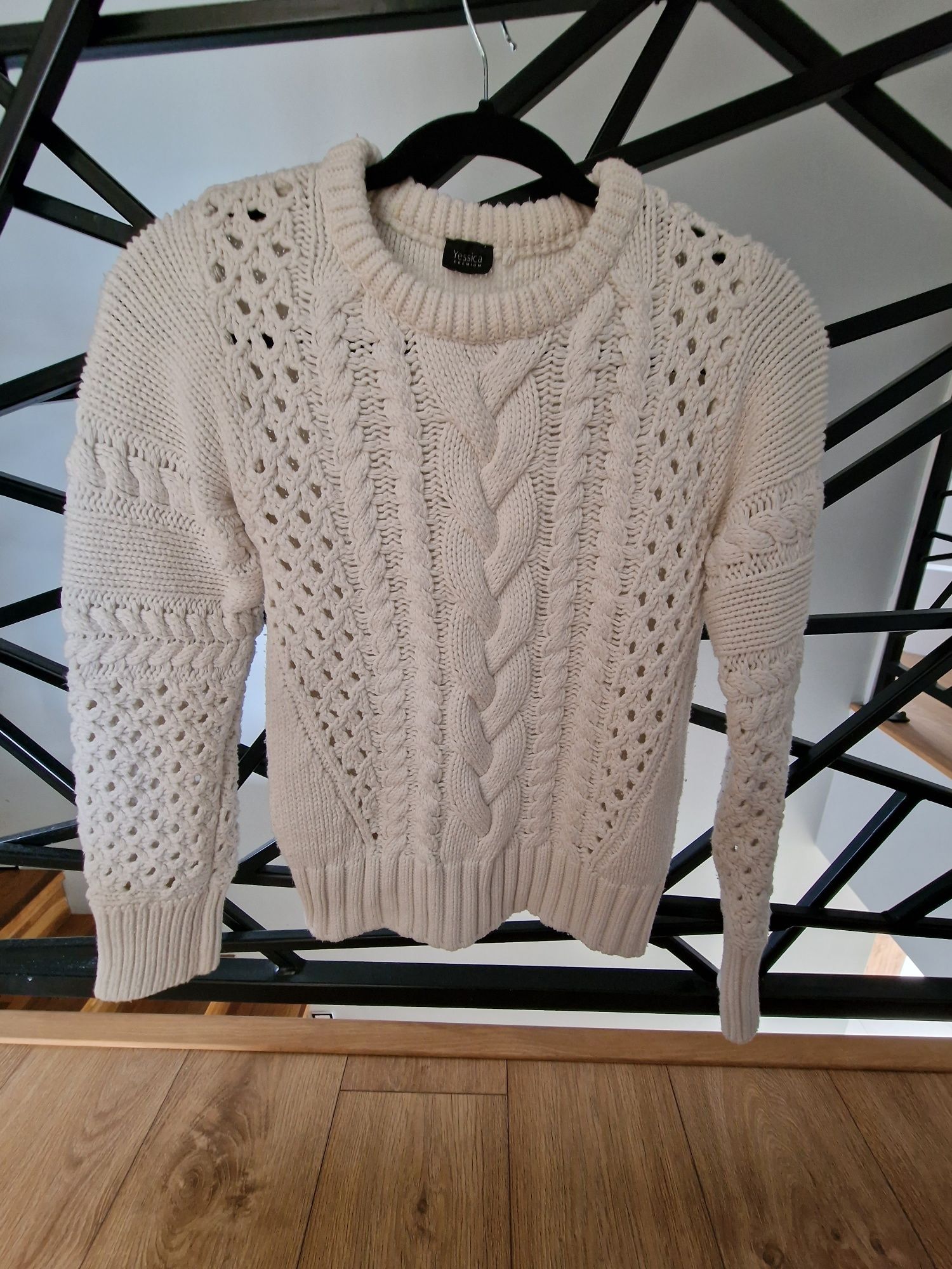 Sweter ażurowy 34 xs
