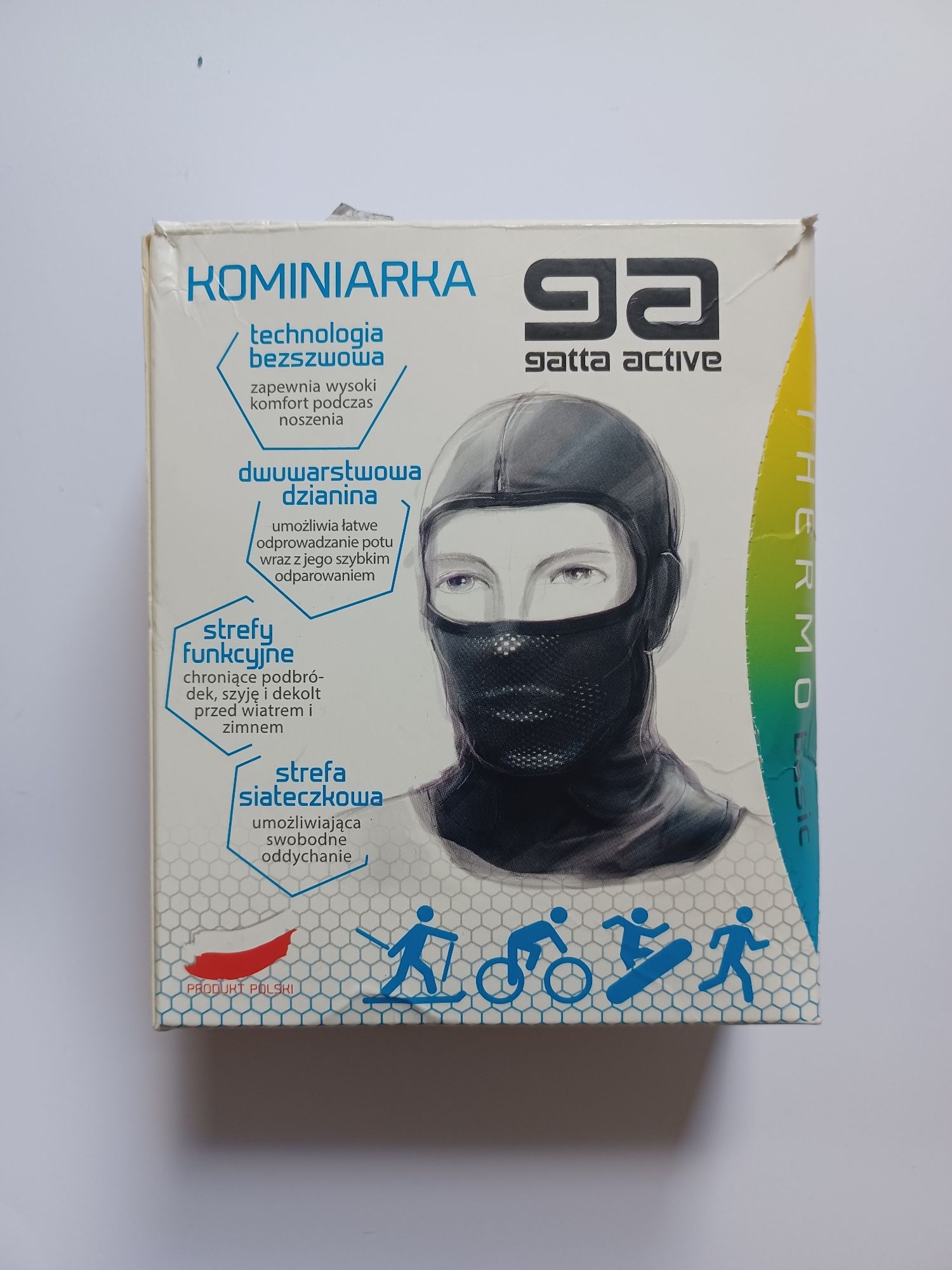 Kominiarka uniwersalna BALACLAVA GATTA ACTIVE Black