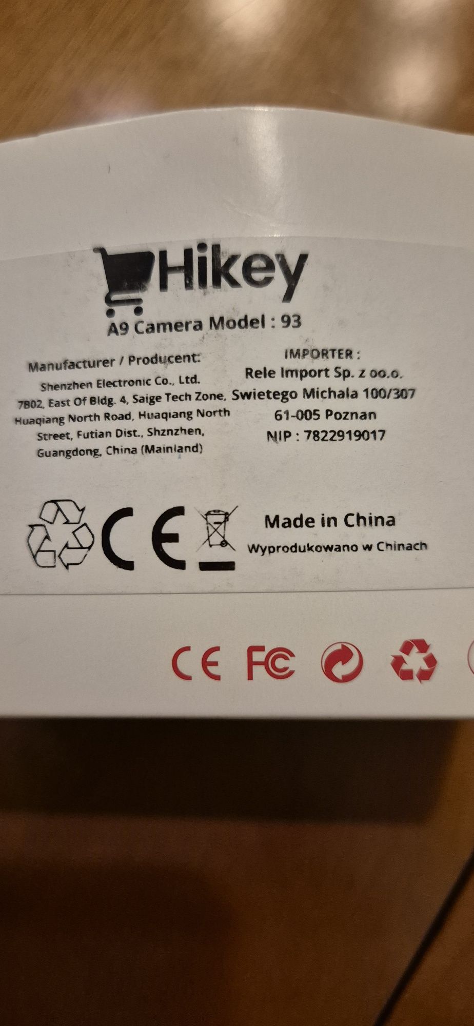 Kamerka Hikey A9
