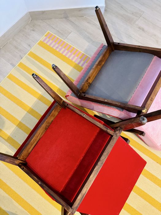 fotele retro PRL  - po renowacji Model 300-123 M. Puchała