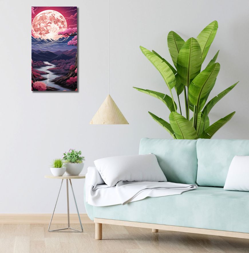 Obraz 30x60cm Różowa Kraina Marzeń