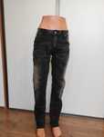 Wyprzedaż! Męskie jeansy Fishbone r. 34/32 musthave czarne wycierane