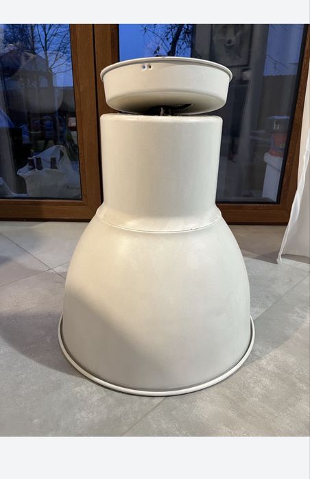 Lampa sufitowa Ikea Hektar biala duza ok 40 cm