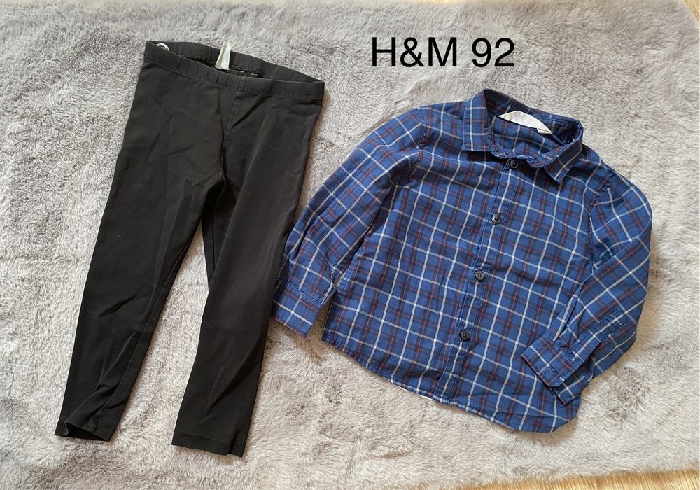Zestaw spodnie dresy bluza koszula gap h&m pepco 92 98