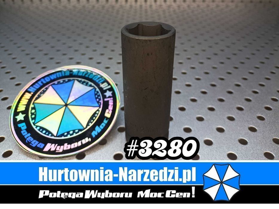 Nasadka długa Udarowa 21mm 1/2" klucz 21mm nasadka długa 21mm