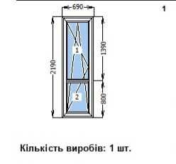 Металопластикові двері Rehau