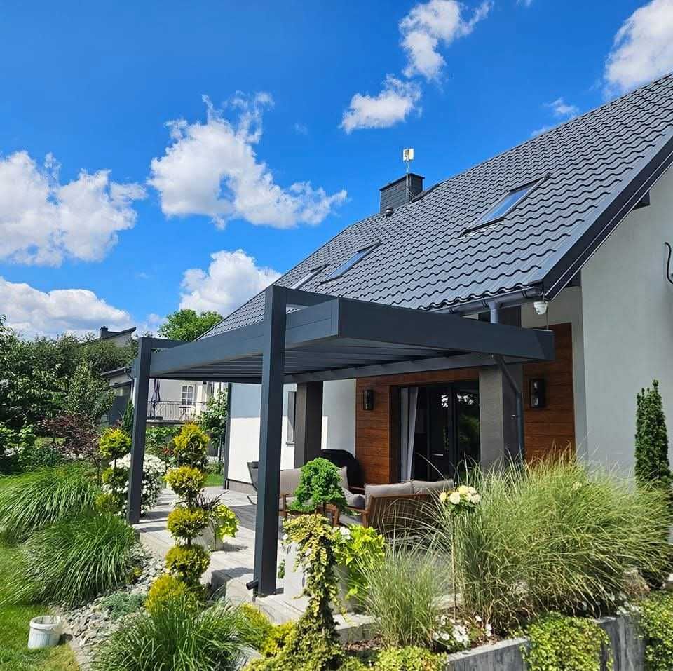 Zadaszenie tarasu, pergola, ogród zimowy, szklany, patio, oranżeria