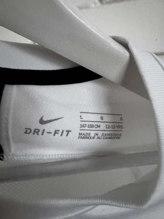 Koszulka treningowa Nike , biala , juniorska ,