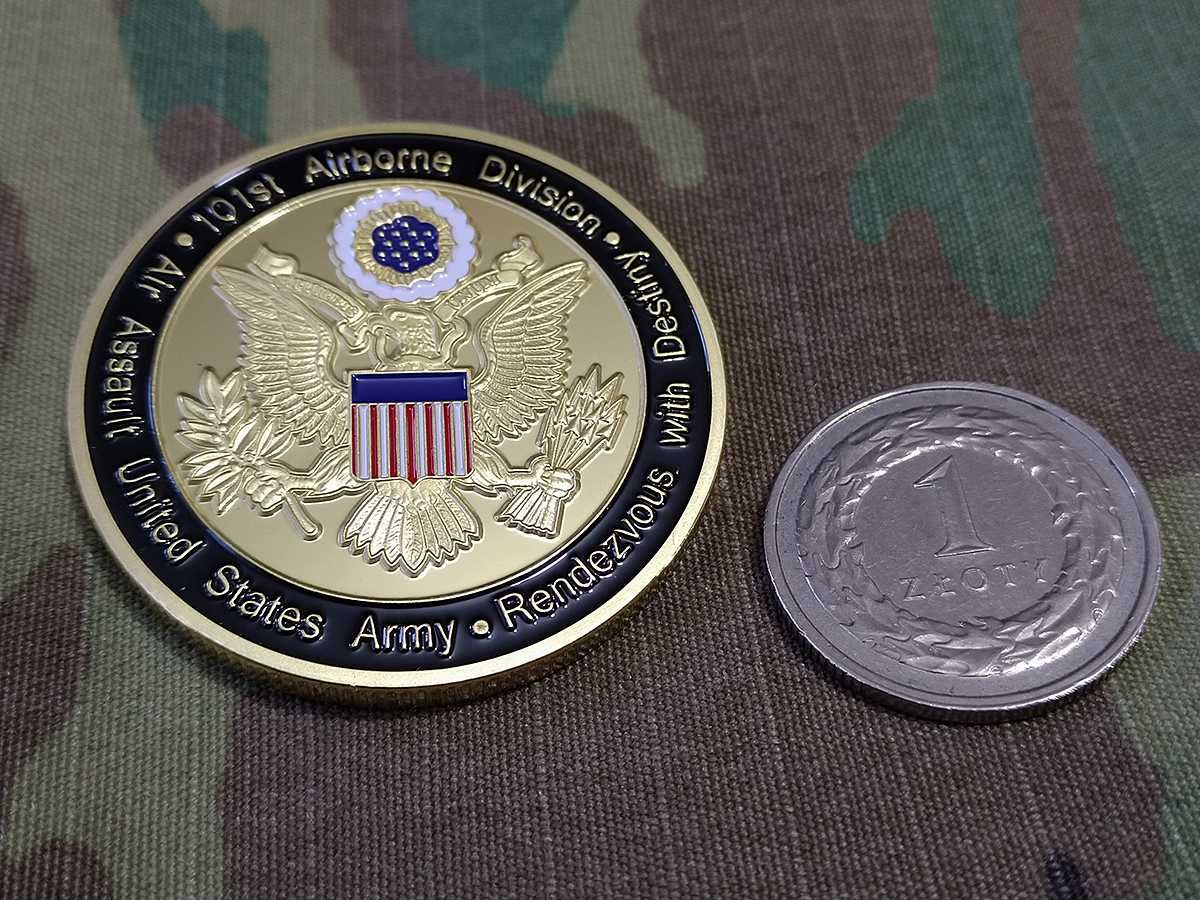 Challenge coin 101st Airborne Division Screaming Eagles