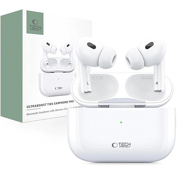 Tech-Protect Ultraboost Tws Earphone Pro White