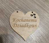 Drewniana zawieszka kochanemu dziadkowi