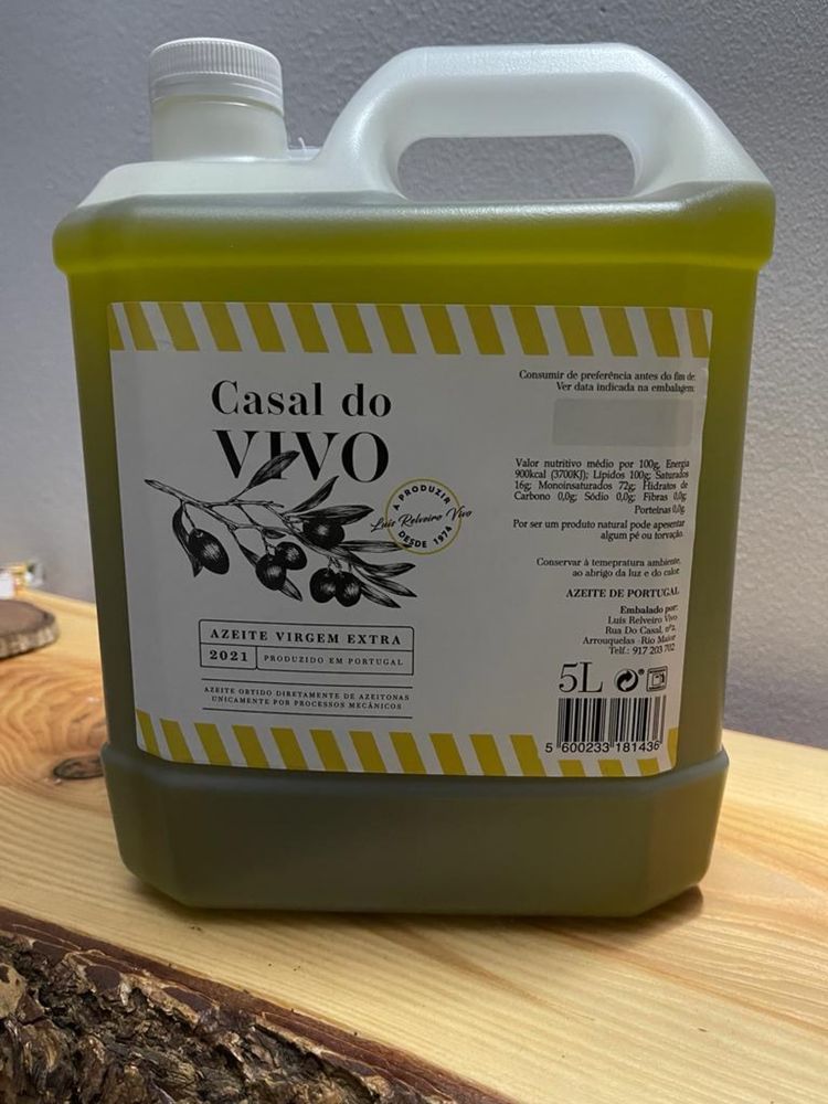 Garrafão azeite extra virgem 0,3 acidez 5L, a melhor qualidade!