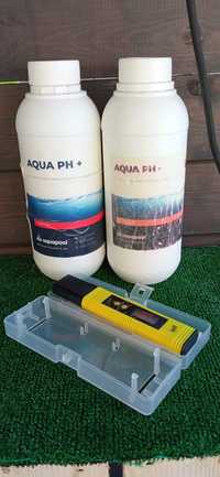 Zestaw płynów płyn środek  pH+ pH -