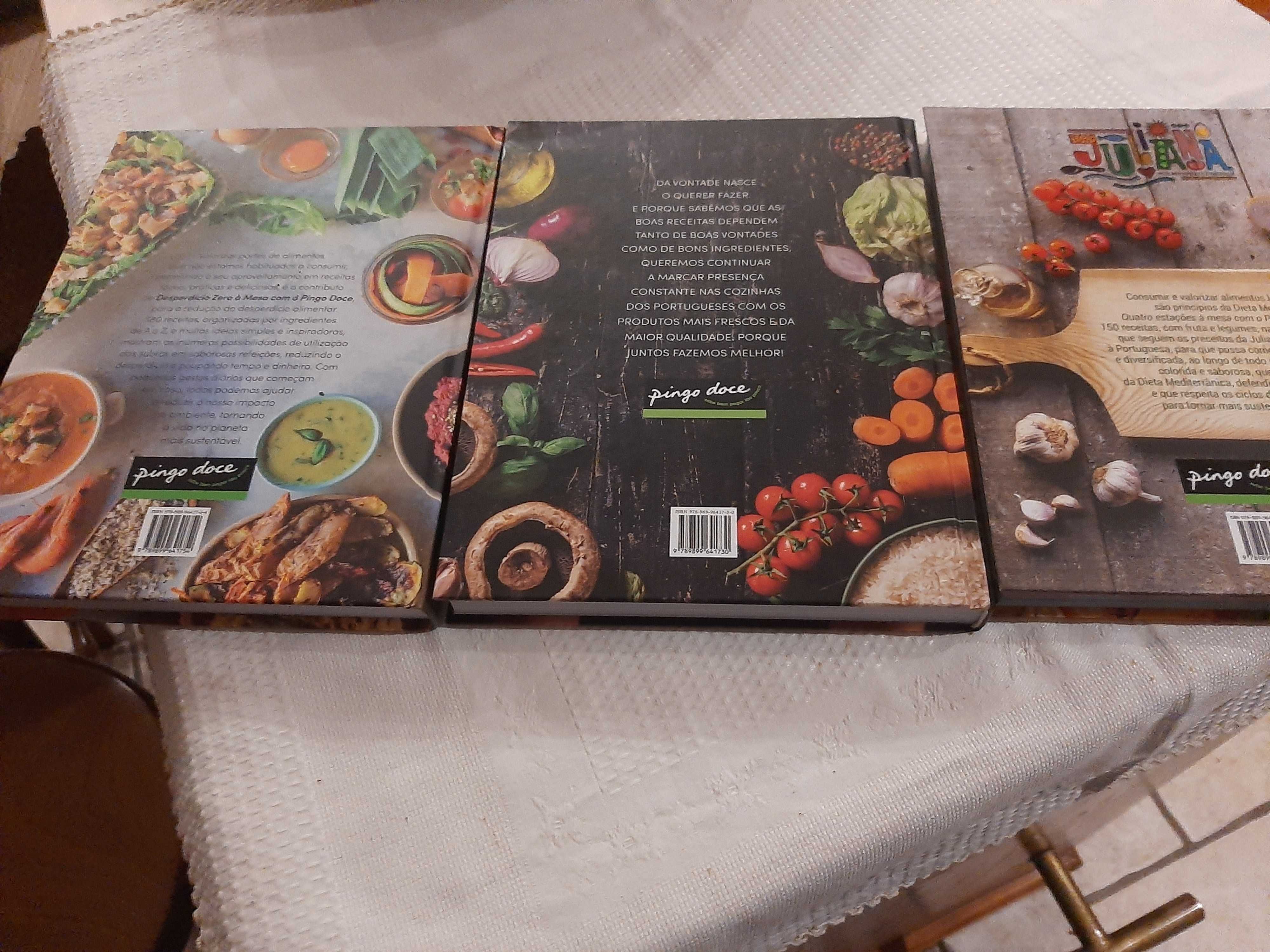 3 livros de Receitas Pingo Doce
