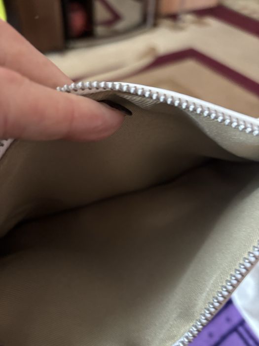 Сумка белая кожаная с длинной ручкой