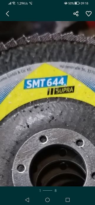 Продам круги пелюсткові 125мм Klingspor 644 Supra зерно 40,60.