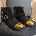 Balmain buty skórzane botki półbuty