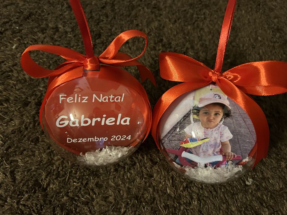 Bola Natal Acrilico Diametro 10 cm