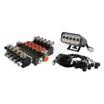 Rozdzielacz elektryczny 5 sek 80l 12v + panel ster