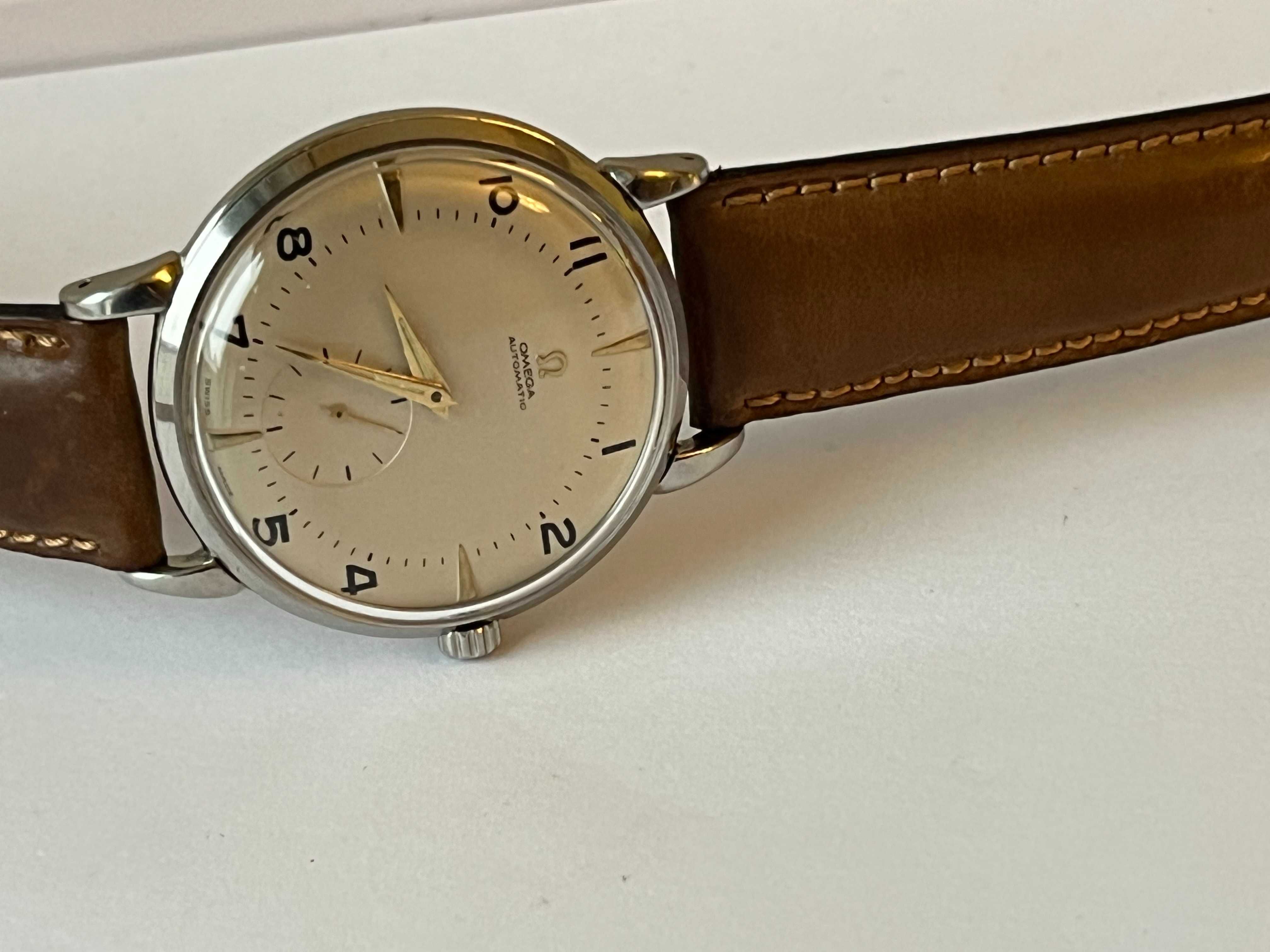 Omega jumbo 38mm w stali automat