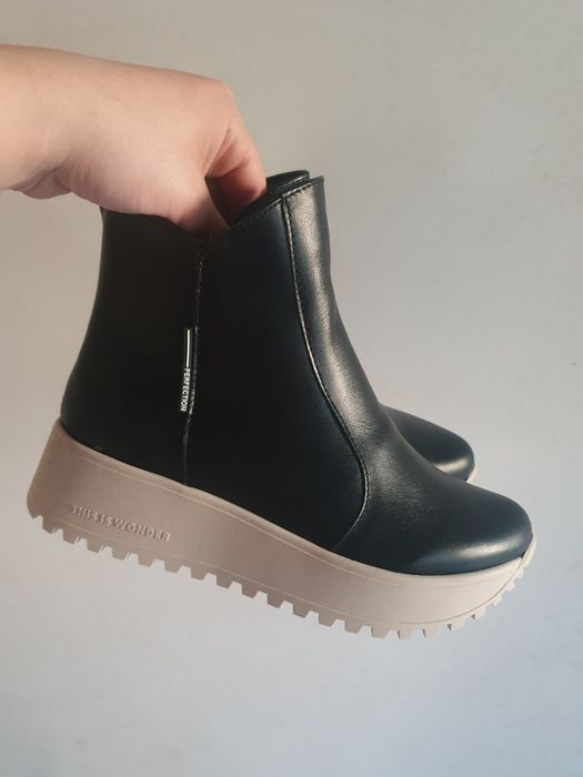 Черевики шкіряні зимові , ботинки женские зима кожа