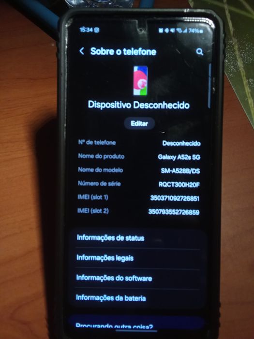 Pack: Samsung A52s 5G + Redmi A3 + Powerbank Xiaomi