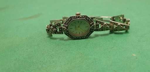 Damski zegarek Tracht  z Markizami PALLAS ADORA -Srebro 925 próba