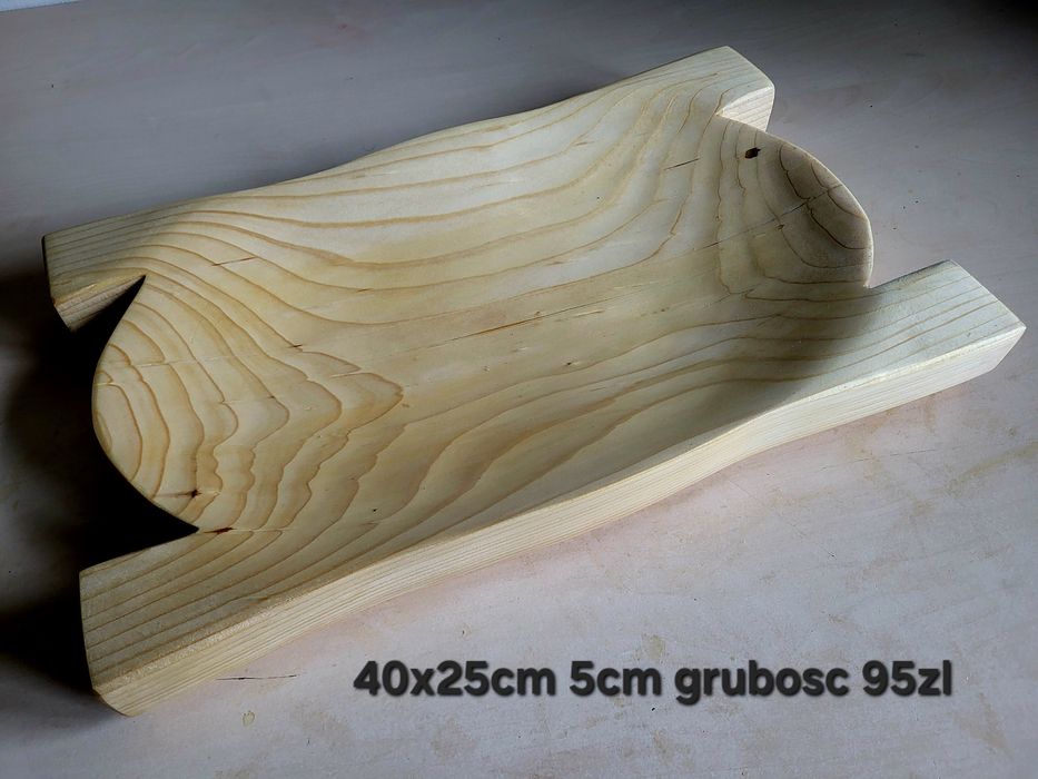 Koryta do restauracji I cateringu goralskie weselne tace z drewna 80cm