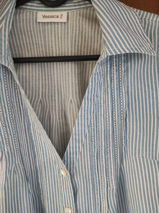 Koszula w paski elegancka, damska