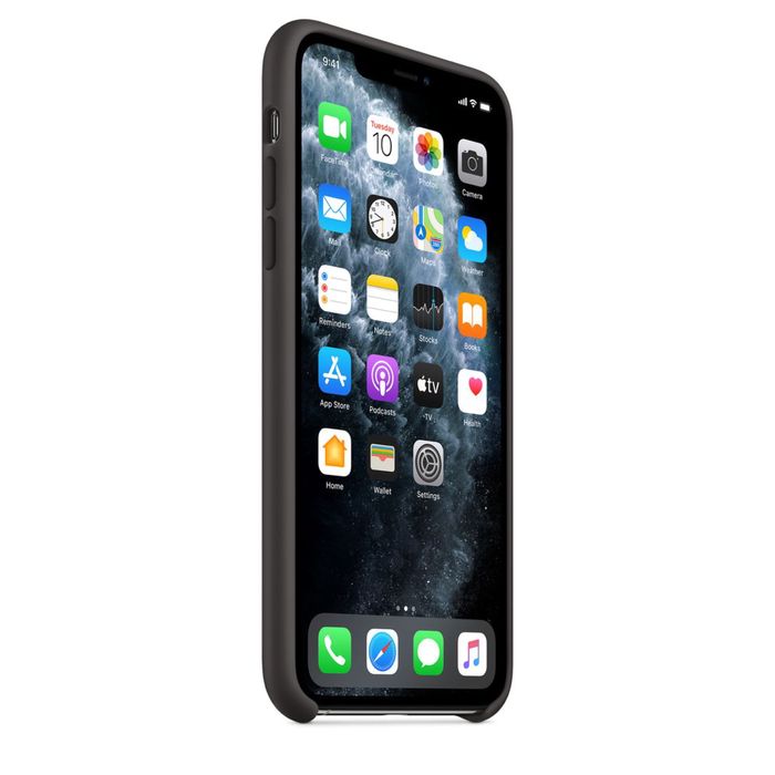 Capa Apple iPhone 11 Pro Max Preta Silicone Original Selada c/ Fatura