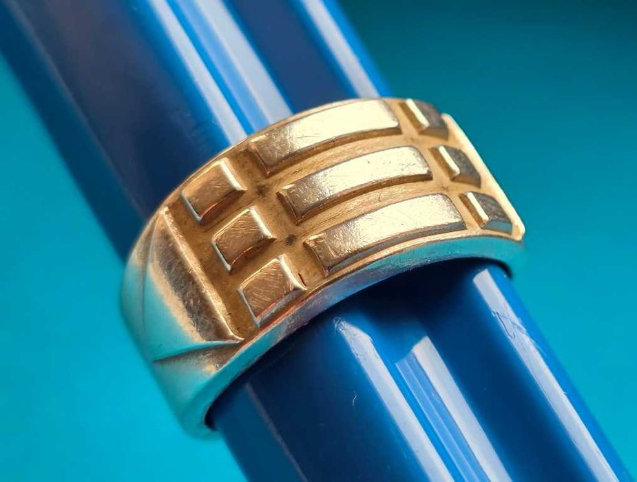 Srebrny stary pierścień Atlantów 9,70 gr.pr.925 –przepiękny!