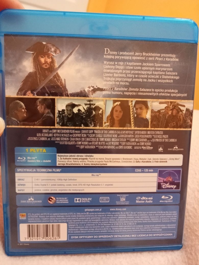 BLU-RAY PIRACI z Karaibów - jak nowe