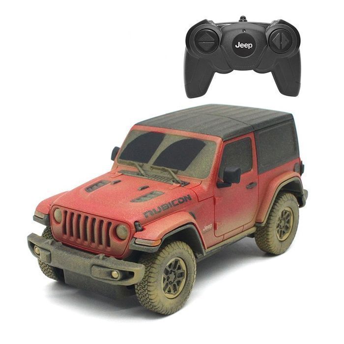 Jeep Wrangler Rubicon R/C Skala 1:24 Rastar 79500-4 Muddy Version
