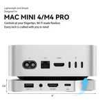 Dock para Mac Mini M4 com slot SSD M.2