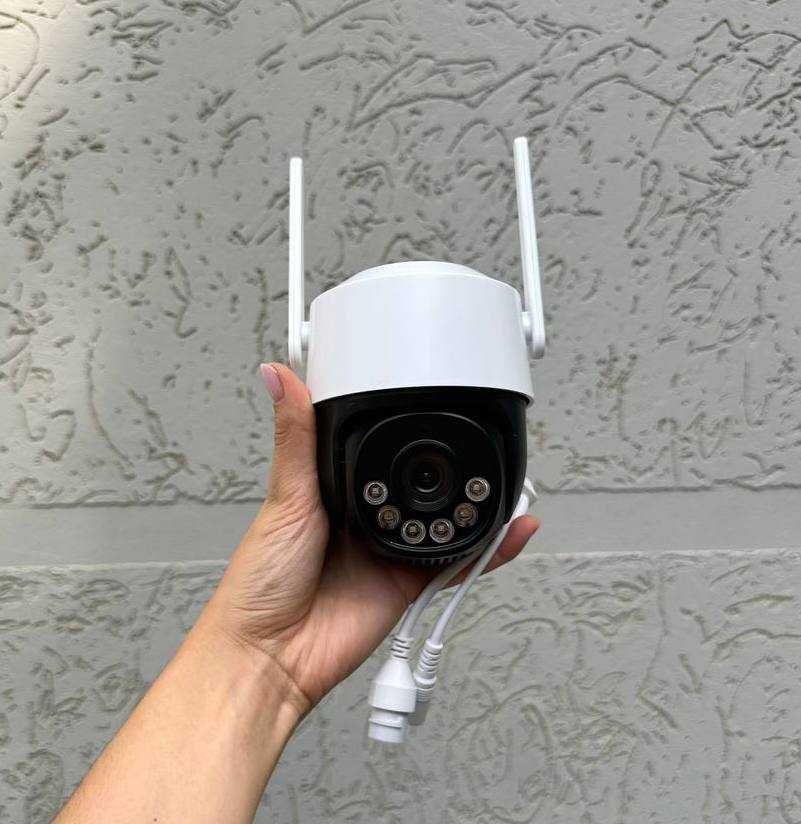 Камера відеонагляду IP WiFi iCsee A15 8мп вулична поворотна вай фай