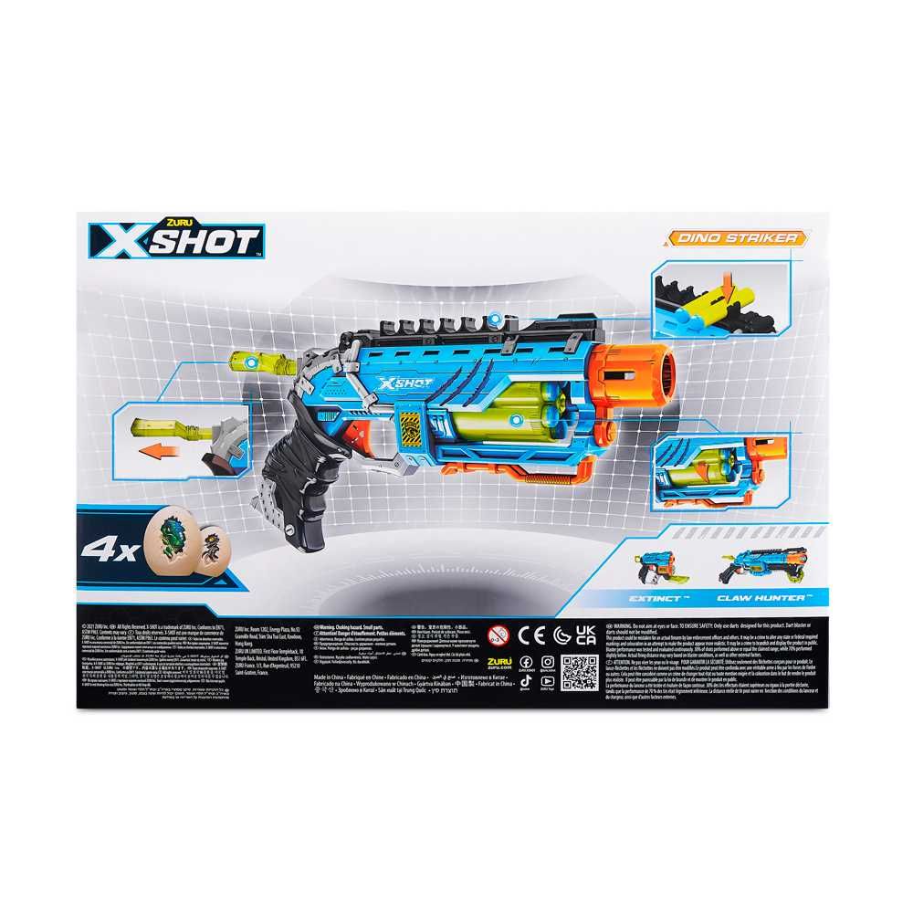 4860R Zuru X-Shot Швидкострільний бластер Dino Striker New, акция