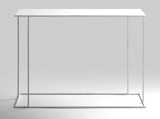 Biała konsola delikatna nowoczesna minimalistyczna