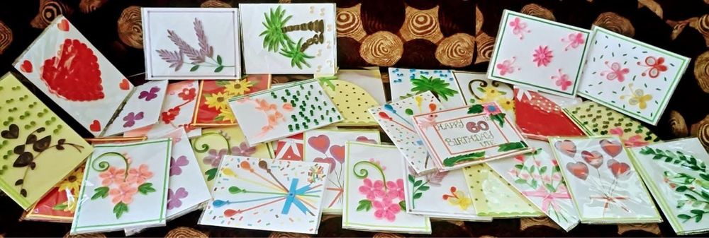 cartão-presente artesanal estilo cingalês